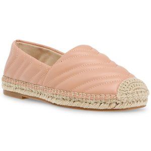 Steve Madden Winnow Quilted Espadrille Flats, Blush, Size 8